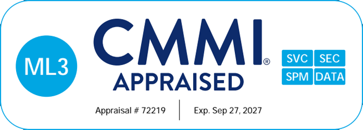 CMMI Appraised 72219 - SVC, SEC, SPM, DATA