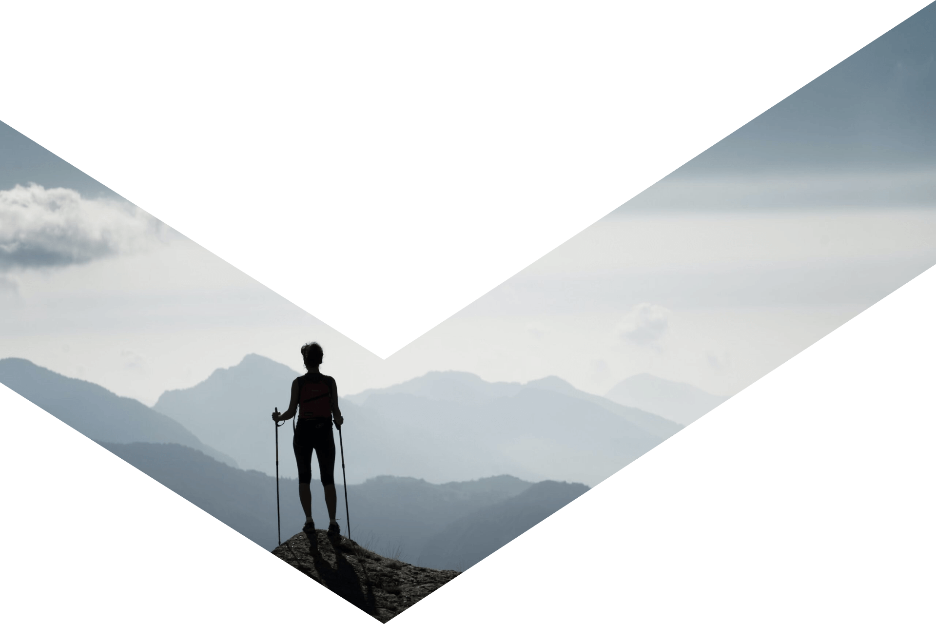 Person climbing top of mountains